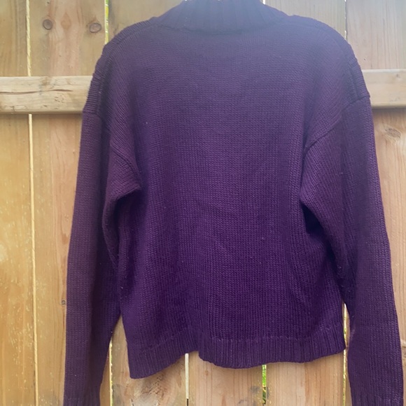 Vintage purple sweater sz. L - Picture 3 of 3